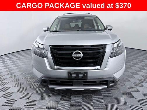 Brilliant Silver Metallic 2025 Nissan Pathfinder Platinum