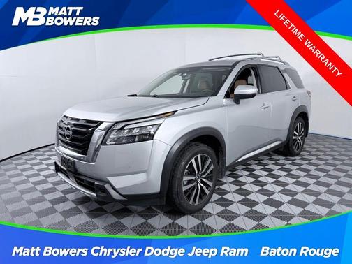Brilliant Silver Metallic 2025 Nissan Pathfinder Platinum