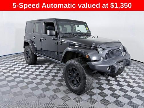 Black Clearcoat 2016 Jeep Wrangler Unlimited Sahara