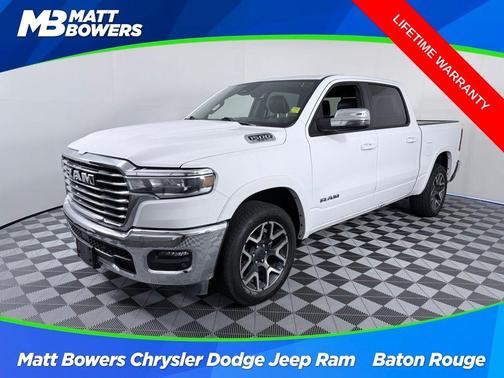 Bright White Clearcoat 2025 RAM 1500 Laramie