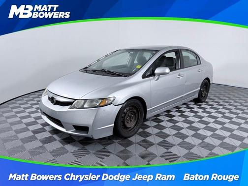 Alabaster Silver Metallic 2011 Honda Civic LX