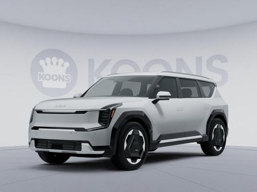 Ivory Silver Matte 2024 Kia EV9 Land