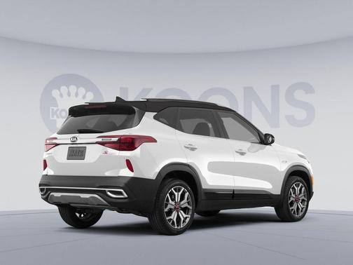 Clear White/Black Roof 2022 Kia Seltos S