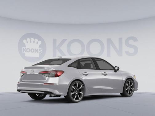 Solar Silver Metallic 2025 Honda Civic Hybrid Sport Touring