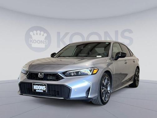 Solar Silver Metallic 2025 Honda Civic Hybrid Sport Touring