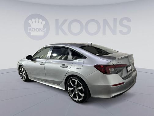 Solar Silver Metallic 2025 Honda Civic Hybrid Sport Touring