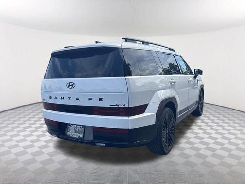 White 2025 Hyundai SANTA FE HEV Calligraphy