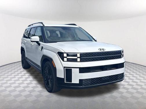 White 2025 Hyundai SANTA FE HEV Calligraphy
