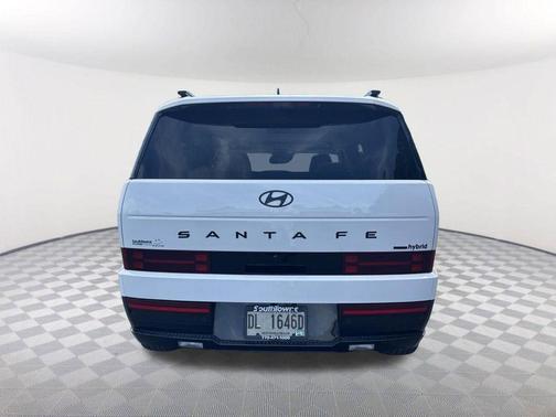 White 2025 Hyundai SANTA FE HEV Calligraphy
