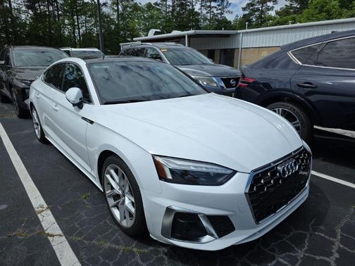 Arkona White 2024 Audi A5 Sportback 45 S line quattro Premium