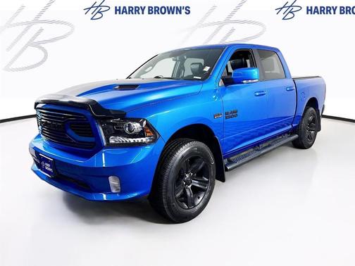 Blue 2018 RAM 1500 Sport