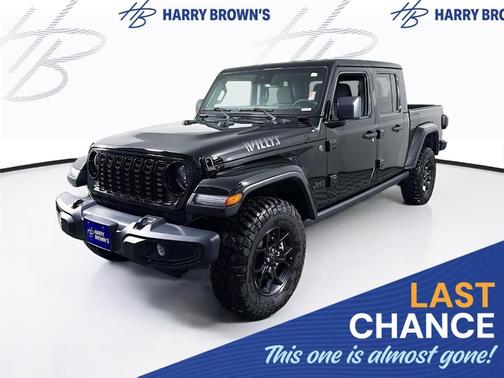 Black 2025 Jeep Gladiator Sport