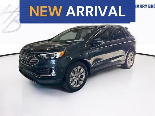 Blue 2024 Ford Edge Titanium