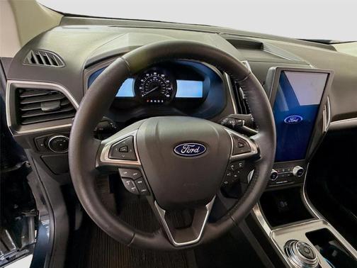 Blue 2024 Ford Edge Titanium