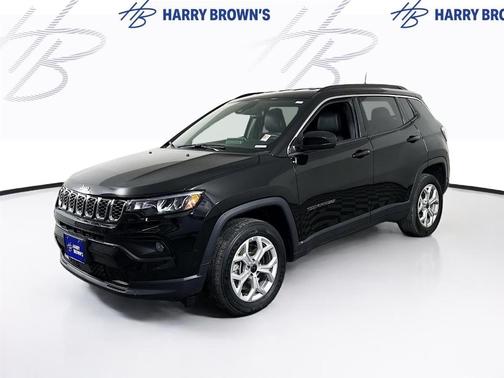 Black 2025 Jeep Compass Latitude