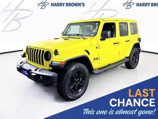 Yellow 2023 Jeep Wrangler Sahara