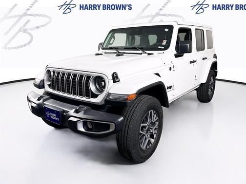 White 2025 Jeep Wrangler Sahara