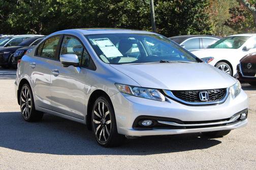 Alabaster Silver Metallic 2015 Honda Civic EX-L