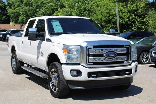 White Platinum Metallic Tri-Coat 2015 Ford F-250 Platinum