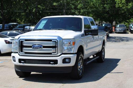 White Platinum Metallic Tri-Coat 2015 Ford F-250 Platinum