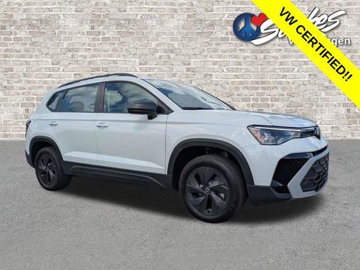 Pure White 2025 Volkswagen Taos 1.5T S