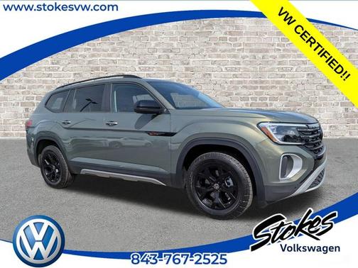 Avocado Green Pearl 2025 Volkswagen Atlas 2.0T Peak Edition SUV