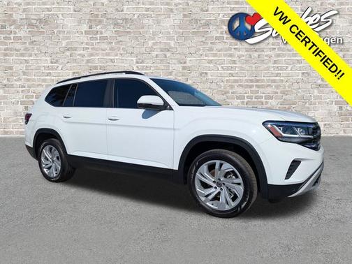 Pure White 2023 Volkswagen Atlas 3.6 SE w/ Technology