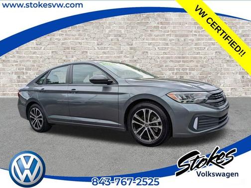 Platinum Gray Metallic 2024 Volkswagen Jetta 1.5T Sport