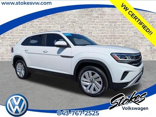 Pure White 2023 Volkswagen Atlas Cross Sport 3.6 V6 SE w/ Technology SUV