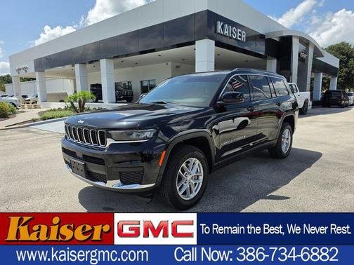 Diamond Black Crystal Pearlcoat 2025 Jeep Grand Cherokee L Laredo SUV