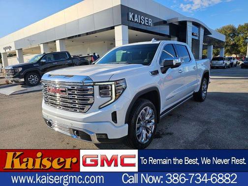 Glacier White Tricoat 2026 GMC Sierra 1500 Denali Truck