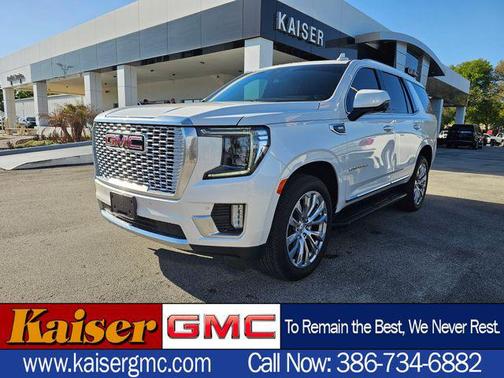 White Frost Tricoat 2024 GMC Yukon Denali