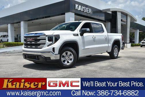Summit White 2025 GMC Sierra 1500 SLE Truck