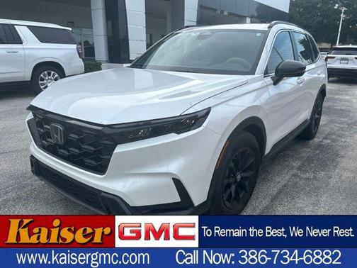 Platinum White Pearl 2025 Honda CR-V Hybrid Sport FWD