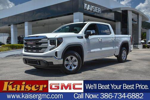 Summit White 2025 GMC Sierra 1500 SLE Truck