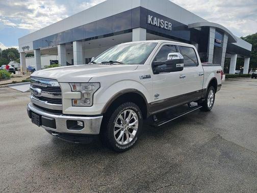 White Platinum Metallic Tri-Coat 2015 Ford F-150 Platinum