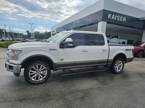 White Platinum Metallic Tri-Coat 2015 Ford F-150 Platinum