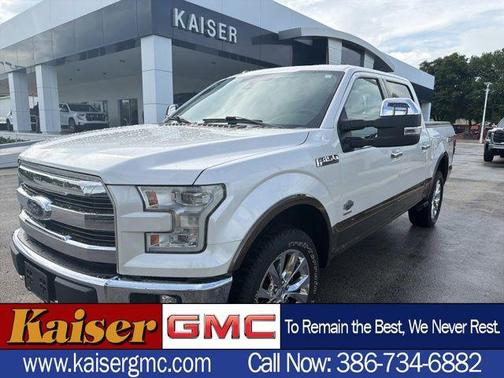 White Platinum Metallic Tri-Coat 2015 Ford F-150 Platinum