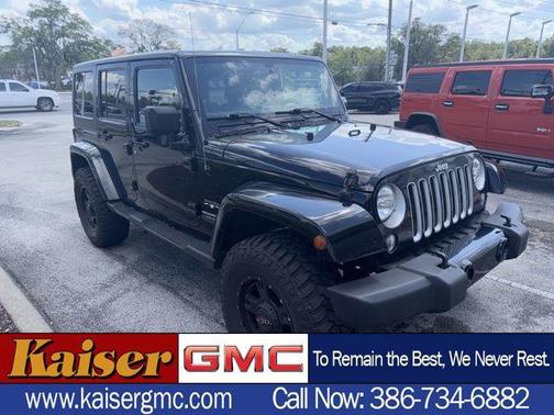Black Clearcoat 2016 Jeep Wrangler Unlimited Sahara SUV