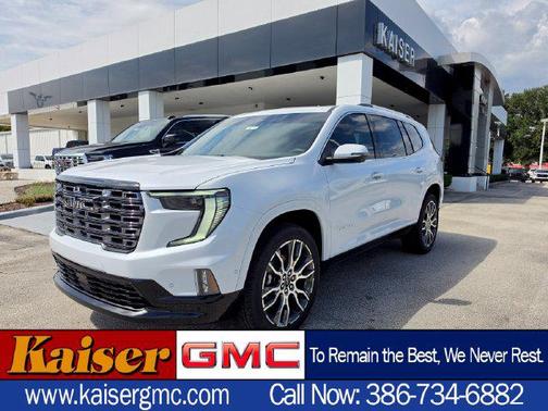 Glacier White Tricoat 2027 GMC Acadia Denali