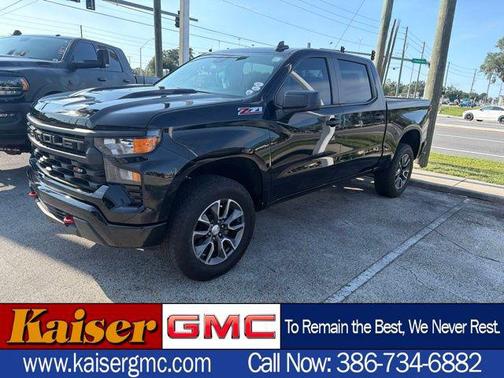 Black 2024 Chevrolet Silverado 1500 Custom Trail Boss Truck