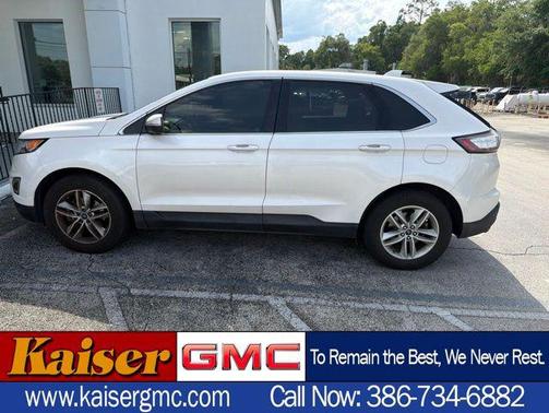 White Platinum Clearcoat Metallic 2018 Ford Edge SEL