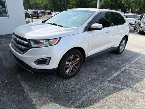 White Platinum Clearcoat Metallic 2018 Ford Edge SEL