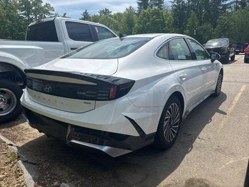 Serenity White 2025 Hyundai SONATA Hybrid SE