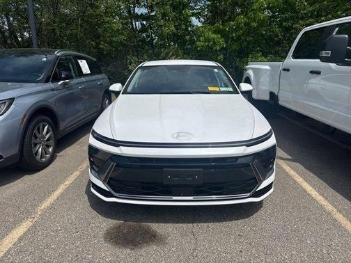 Serenity White 2025 Hyundai SONATA Hybrid SE