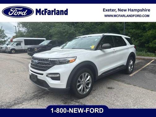 Star White Metallic Tri-Coat 2021 Ford Explorer XLT