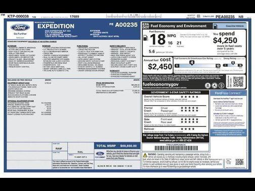 Oxford White 2023 Ford Expedition XLT