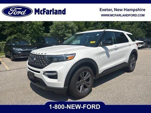 Star White Metallic Tri-Coat 2023 Ford Explorer XLT