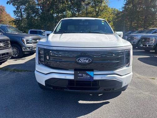 White Metallic 2024 Ford F-150 Lightning Platinum
