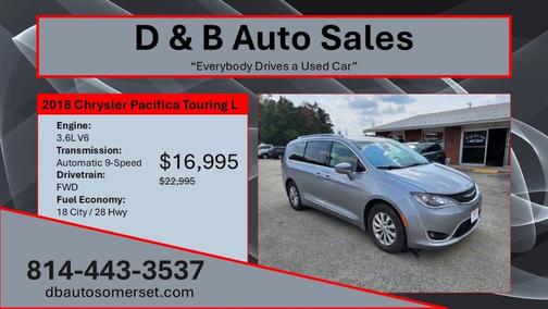 Billet Silver Clearcoat Metallic 2018 Chrysler Pacifica Touring-L